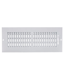 Accord Abswwh2124 Sidewallceiling Register With 2Way Design 12Inch X 4Inchduct Opening Measurements White