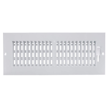 Accord Abswwh2124 Sidewallceiling Register With 2Way Design 12Inch X 4Inchduct Opening Measurements White