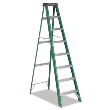 Louisville Ladder Fs4008 Fiberglass Standard Step Ladder 8 Feet Green