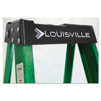 Louisville Ladder Fs4008 Fiberglass Standard Step Ladder 8 Feet Green