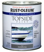 Rustoleum Available 207005 Marine Topside Enamel Paint Battleship Gray 1Quart 32 Fl Oz Pack Of 1Packaging May Vary