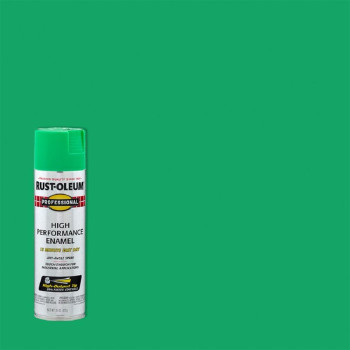 Rustoleum 7533838 Professional High Performance Enamel Spray Paint 15 Oz Gloss Safety Green