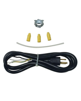 Whirlpool 4317824 Genuine Oem Power Cord For Dishwashers 5 Feet Black Accessory Replaces W10298318Rp W10761316 12774 45026