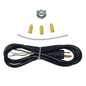 Whirlpool 4317824 Genuine Oem Power Cord For Dishwashers 5 Feet Black Accessory Replaces W10298318Rp W10761316 12774 45026