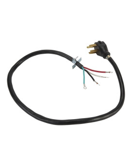 Whirlpool Pt400 Genuine Oem Power Cord For Ranges 4 Feet Black Replaced W10834026 74003423 9755404 9781287 9755191 4392902