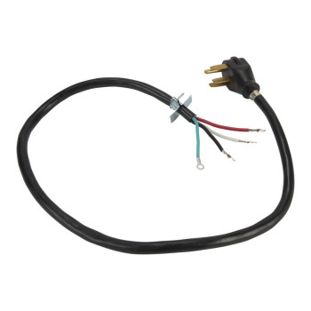 Whirlpool Pt400 Genuine Oem Power Cord For Ranges 4 Feet Black Replaced W10834026 74003423 9755404 9781287 9755191 4392902