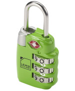 Lewis N Clark Travel Sentry Large 3Dial Combo Lock Green One Size