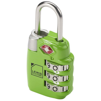 Lewis N Clark Travel Sentry Large 3Dial Combo Lock Green One Size