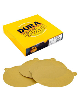 Duragold Premium 6 Gold Psa Sanding Discs 220 Grit Box Of 50 Self Adhesive Stickyback Sandpaper For Da Sander Finishin