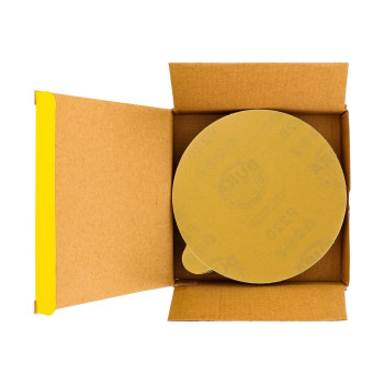 Duragold Premium 6 Gold Psa Sanding Discs 220 Grit Box Of 50 Self Adhesive Stickyback Sandpaper For Da Sander Finishin