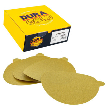 Duragold Premium 6 Gold Psa Sanding Discs 120 Grit Box Of 50 Self Adhesive Stickyback Sandpaper For Da Sander Finishin