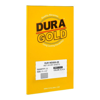 Duragold Premium 500 Grit Wet Or Dry Sandpaper Sheets 512 X 9 Box Of 25 Car Color Sanding Detailing Polishing Autom