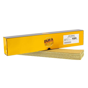 Duragold Premium 40 Grit Gold Precut Psa Longboard Sandpaper Sheets Box Of 20 234 X 1612 Selfadhesive Stickyback Sa