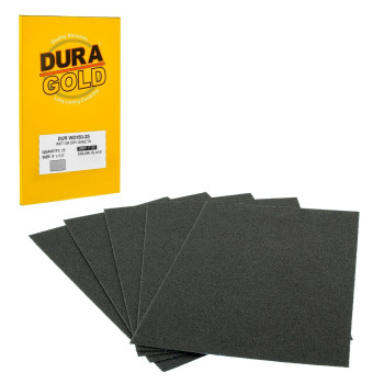 Duragold Premium 150 Grit Wet Or Dry Sandpaper Sheets 512 X 9 Box Of 25 Coarsecut Sanding Detailing Polishing Auto