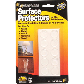 Scratch Guard 88600 Caster Selfadhesive Surface Protector Clear 20 Per Pack