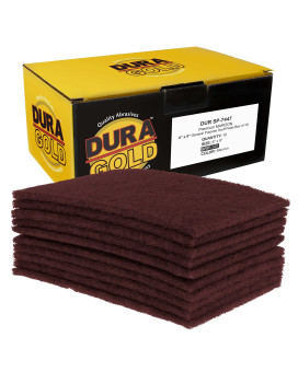 Duragold Premium 6 X 9 Maroon General Purpose Scuff Pads Box Of 10 Scuffing Scouring Sanding Paint Primer Prep Adhesi