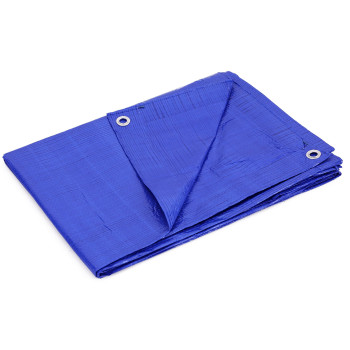 Kotap 8 X 10 Ft Allpurpose Multiuse Protectioncoverage 5Mil Poly Tarp Waterproof Blue 1Pack Tra0810