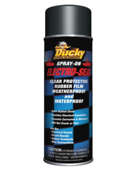 Ducky Products Electroseal Electrical Water Proofing Spray On Clear Protective Rubber Film 11 Oz