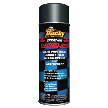 Ducky Products Electroseal Electrical Water Proofing Spray On Clear Protective Rubber Film 11 Oz