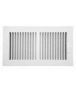 Accord Abswwh2126 Sidewallceiling Register With 2Way Design 12Inch X 6Inchduct Opening Measurements White