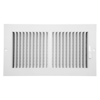 Accord Abswwh2126 Sidewallceiling Register With 2Way Design 12Inch X 6Inchduct Opening Measurements White