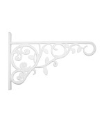 Panacea 100057107 White 9 Plant Bracket With Leaves