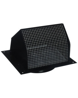 Nutone Broan 843Bl Wall Cap Black For 6 Round Duct