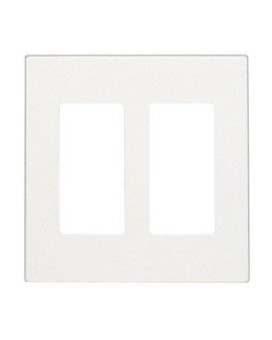 Leviton Decora Style Two Gang Screwless Wall Plate C22803090Sw