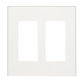 Leviton Decora Style Two Gang Screwless Wall Plate C22803090Sw