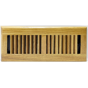 Decor Grates Wl412M 4Inch By 12Inch Wood Louver Floor Register Medium Oak