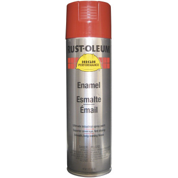 Rustoleum V2164838 V2100 System Enamel Spray Paint 15Ounce Bright Red