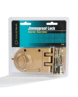 Heavy Duty Jimmy Proof Deadbolt Door Lock Brass Single Cylinder With Key Entry