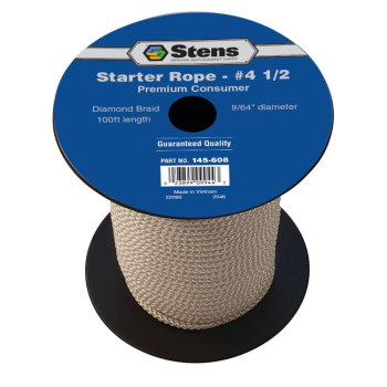 Stens 145608 Diamond Braid Starter Rope Heavyduty Rope For Weed Eater And Larger 2Cycle Engines Strong Rope Low Stretch Oe