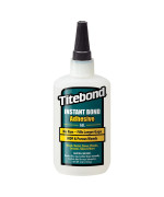 Titebond Instant Bond Gel Adhesive 20Second Bond Home Repair Woodworking Crafts Miter Joints Filling Gaps Vertical Proje