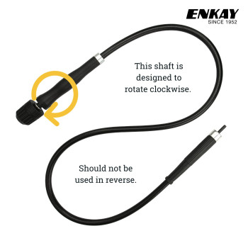 Enkay Heavy Duty Flex Shaft With 14 Inch Keyless Chuck 56 Inches