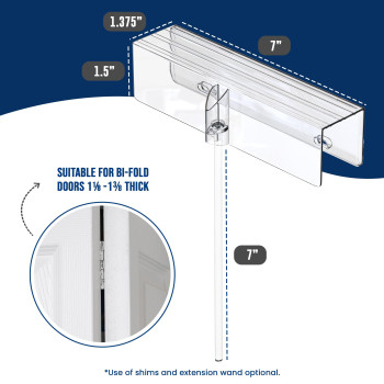 2 Pack Safety Innovations Bifold Door Lock Closet Protection Child And Pet Proof Bifold Door Lock Toolfree Installat