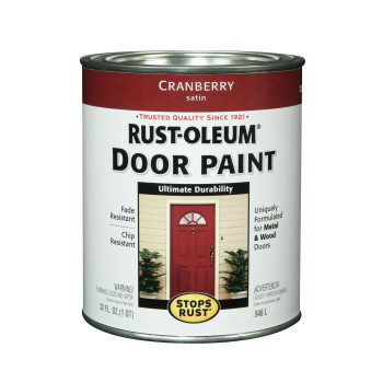 Rustoleum Stops Rust Front 238314 Enamel Door Paint Cranberry 1Quart 32 Fl Oz Pack Of 1 11