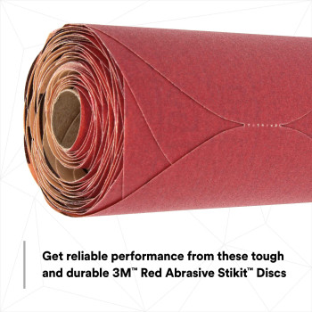 3M Stikit Red Abrasive Sanding Discs 01108 No Hole 6 In 400 Grade Pack Of 100 Discs For Auto Sanding Primer Sanding Ec