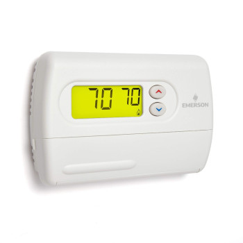 Emerson 1F86344 Nonprogrammable Thermostat For Singlestage Systems White