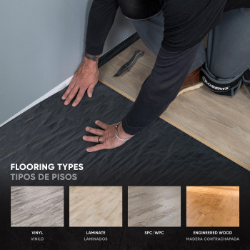 Roberts 70115 Moisture Barricade Underlayment Film For Vinyl Laminate Spc Engineered Wood Floors 6 Mil Thick Polyethylene