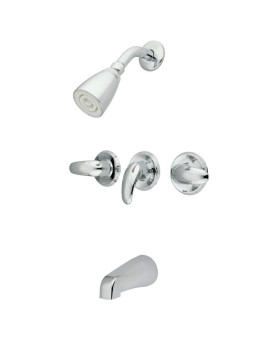 Kingston Brass Kb6231Ll Legacy Tub And Shower Faucet Polished Chrome 5Inch Spout Reach