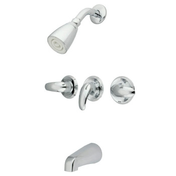 Kingston Brass Kb6231Ll Legacy Tub And Shower Faucet Polished Chrome 5Inch Spout Reach