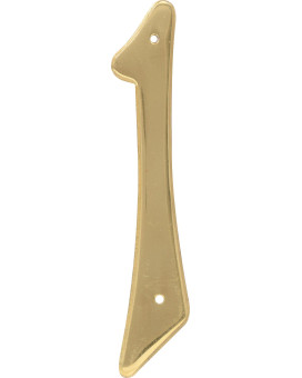 Hillman 847043 4Inch Nailon Traditional Solid Brass House Number 1