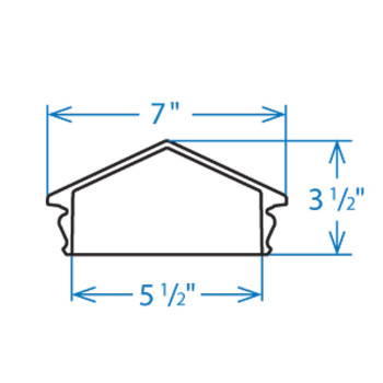 Woodway Glass Pyramid Post Fits 55 Post In Amber 1Pc