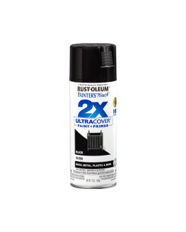 Rustoleum 334026 Painters Touch 2X Ultra Cover Spray Paint 12 Oz Gloss Black