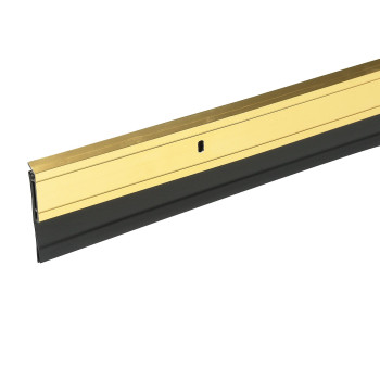 Frost King A6236Gah Heavy Duty Door Sweep 36 In L X 2 In W Aluminum 2 X 36 Brite Gold