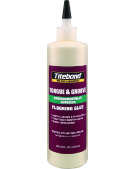 Titebond 2104 Tongue And Groove Glue Bottle 16 Oz White