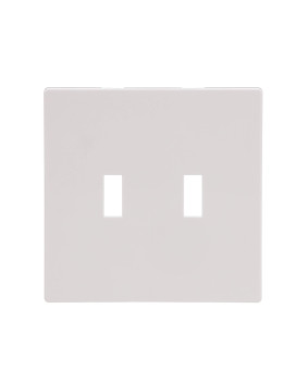 Eaton Pjs2W Arrow Hart Pjs2 Mid Size Screw Less Wall Plate 2 Gang 478 In L X 456 In W X 008 In T White