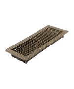 Accord Abfrbr412 Floor Register With Louvered Design 4Inch X 12Inchduct Opening Measurements Brown