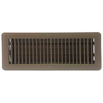 Accord Abfrbr412 Floor Register With Louvered Design 4Inch X 12Inchduct Opening Measurements Brown